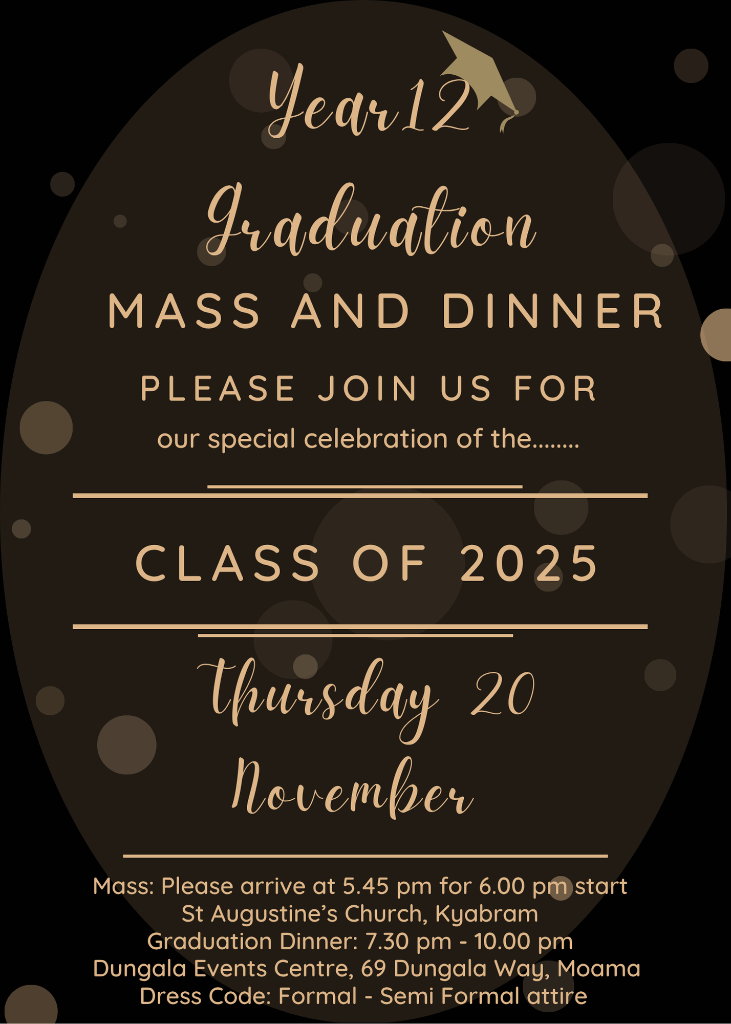 Graduation Dinner Invitation2025